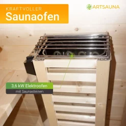 Fasssauna quadratisch Nolvik