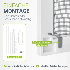 Fliegengitter für Fenster