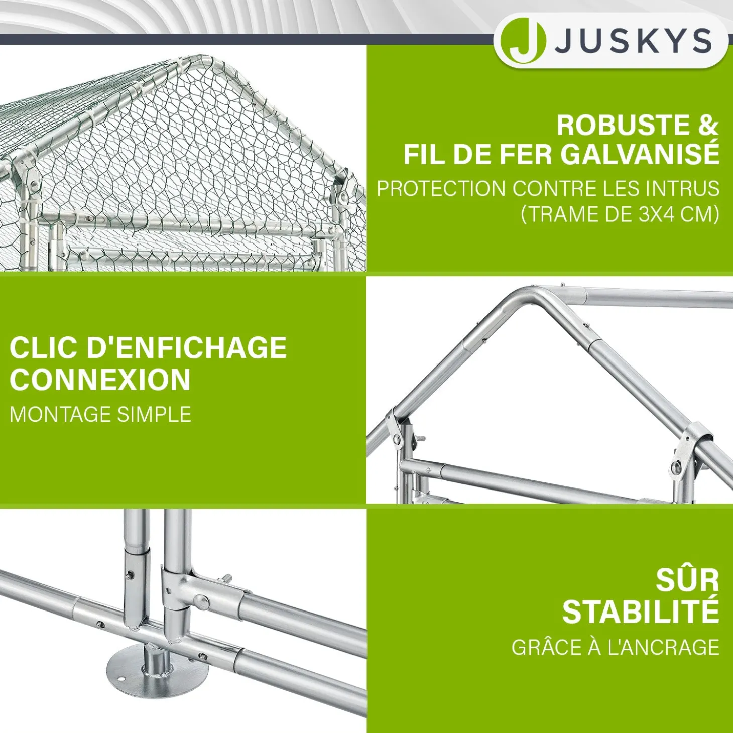 Freilaufgehege HLS25T für Hühner