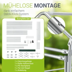 Freilaufgehege HLS25T für Hühner