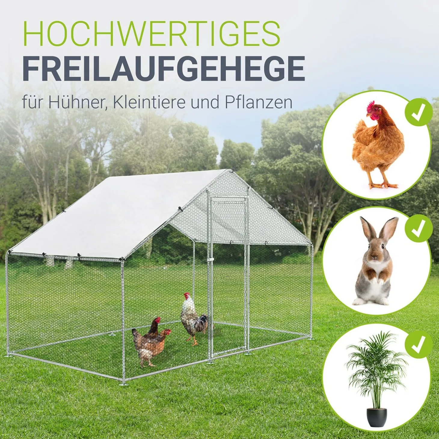 Freilaufgehege HLS25T für Hühner