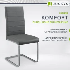 Freischwinger Stuhl Vegas mit Kunstleder
