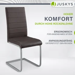 Freischwinger Stuhl Vegas mit Kunstleder