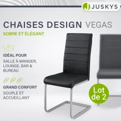 Freischwinger Stuhl Vegas mit Kunstleder