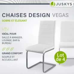 Freischwinger Stuhl Vegas mit Kunstleder