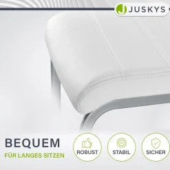 Freischwinger Stuhl Vegas mit Kunstleder