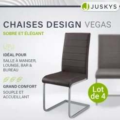 Freischwinger Stuhl Vegas mit Kunstleder