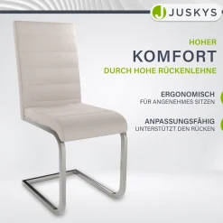 Freischwinger Stuhl Vegas mit Cord