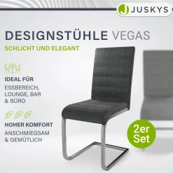 Freischwinger Stuhl Vegas mit Cord