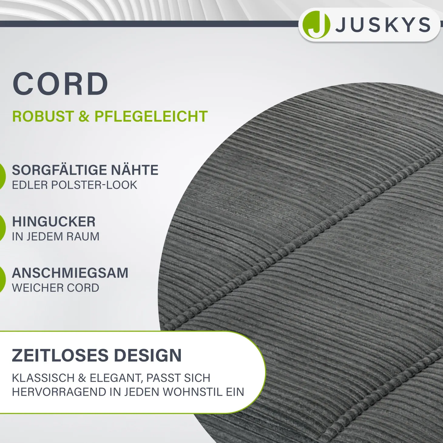 Freischwinger Stuhl Vegas mit Cord