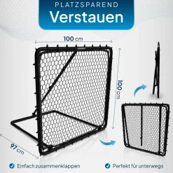 Fußball Rebounder 100 x 100 cm Power Pass