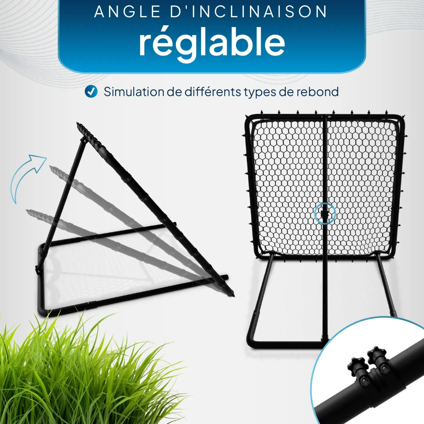 Fußball Rebounder 100 x 100 cm Power Pass