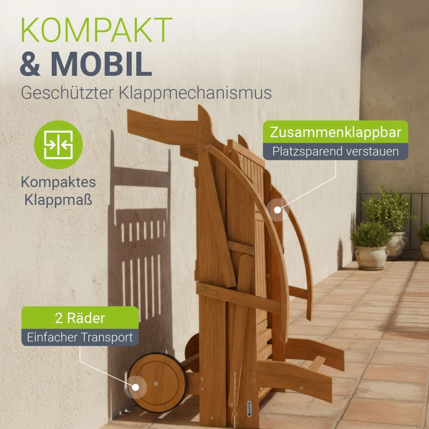 Gartenliege klappbar SunScape