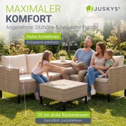 Gartenlounge für 4 Personen Santorini