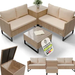 Gartenlounge für 4 Personen Santorini