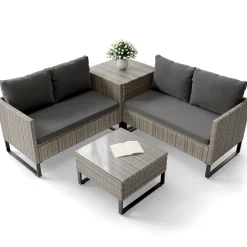 Gartenlounge für 4 Personen Santorini
