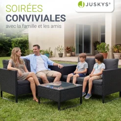 Gartenlounge für 4 Personen Santorini