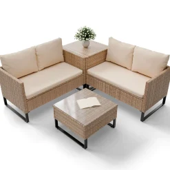 Gartenlounge für 4 Personen Santorini