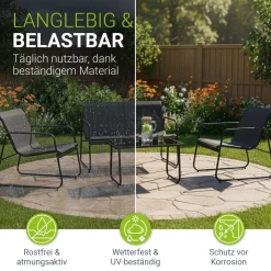 Gartenmöbelset Genua 4-teilig
