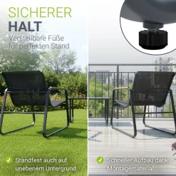 Gartenmöbelset Genua 4-teilig