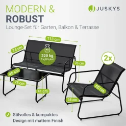 Gartenmöbelset Genua 4-teilig