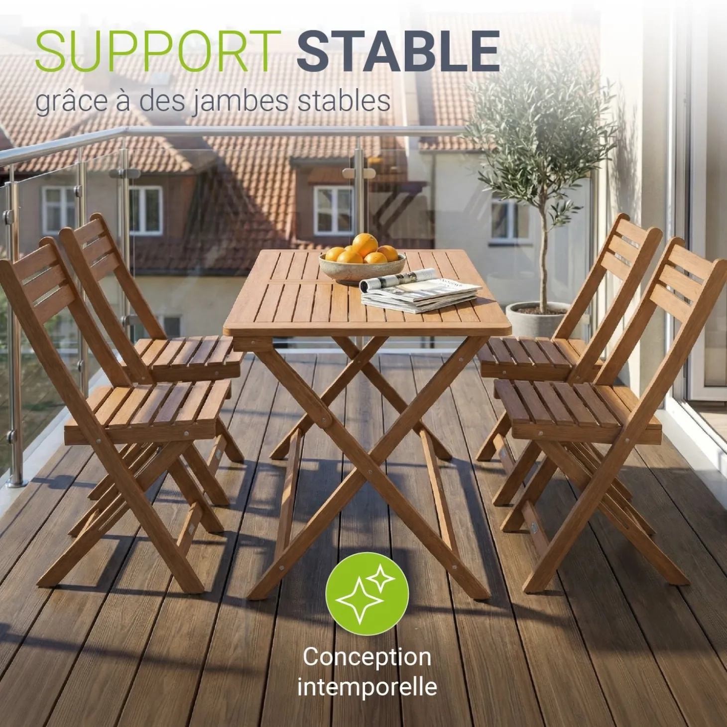 Gartenmöbel-Set Rimini aus Akazienholz