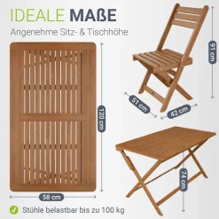 Gartenmöbel-Set Rimini aus Akazienholz