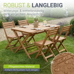 Gartenmöbel-Set Rimini aus Akazienholz