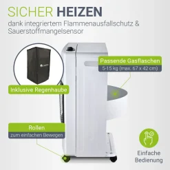 Gasheizer für Innenräume