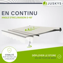 Gelenkarmmarkise mit Kurbel