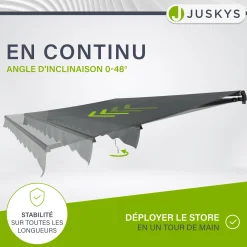 Gelenkarmmarkise mit Kurbel
