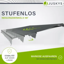 Gelenkarmmarkise mit Kurbel