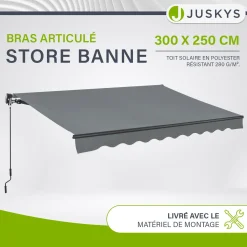 Gelenkarmmarkise mit Kurbel