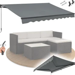 Gelenkarmmarkise mit Kurbel