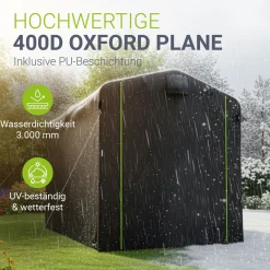 Gerätezelt für wetterfesten Schutz