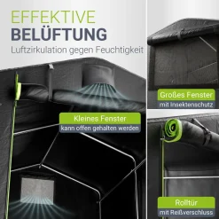 Gerätezelt für wetterfesten Schutz
