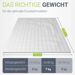 Gewichtsdecke 135x200 cm