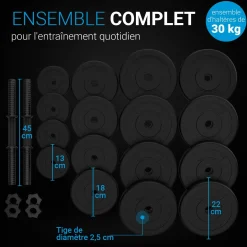 Hantelset 30 kg