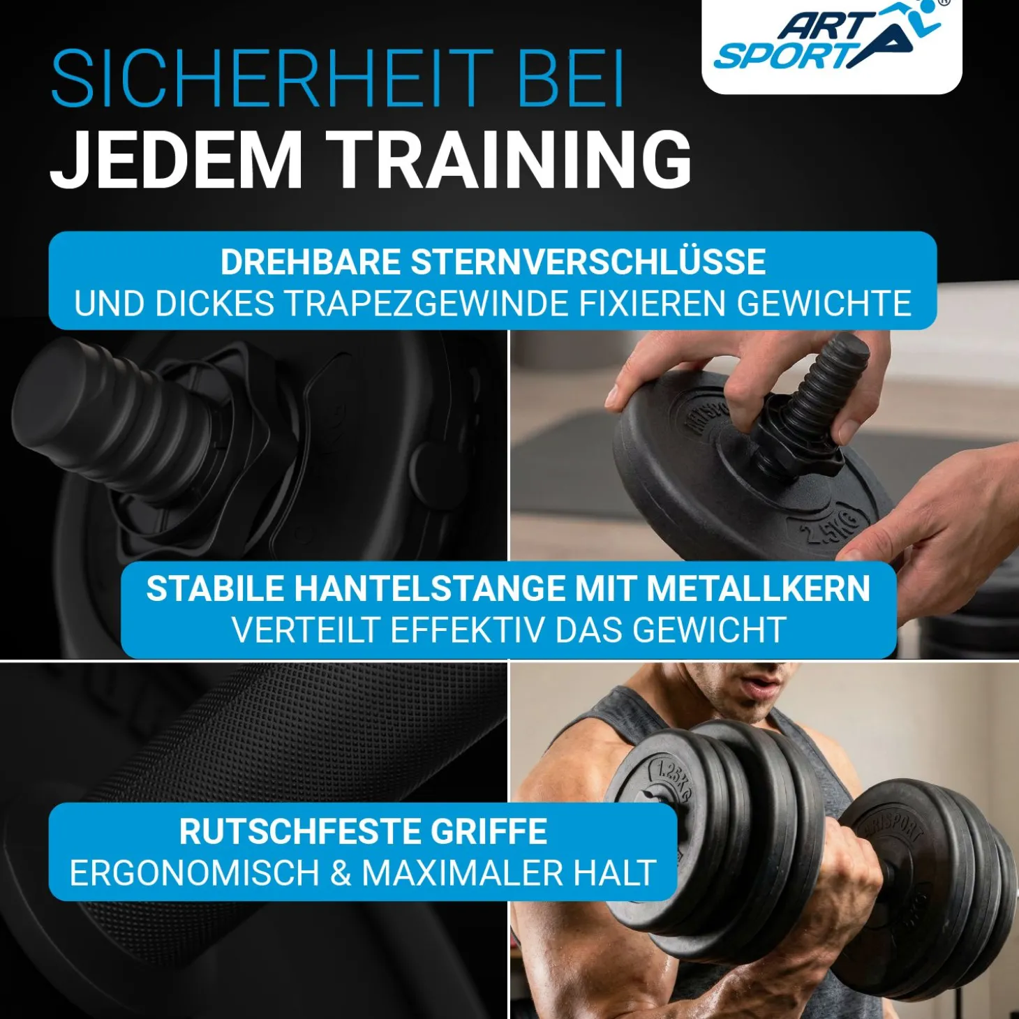 Hantelset 30 kg