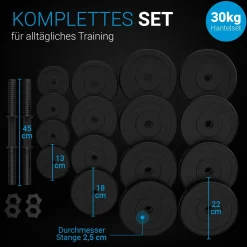 Hantelset 30 kg