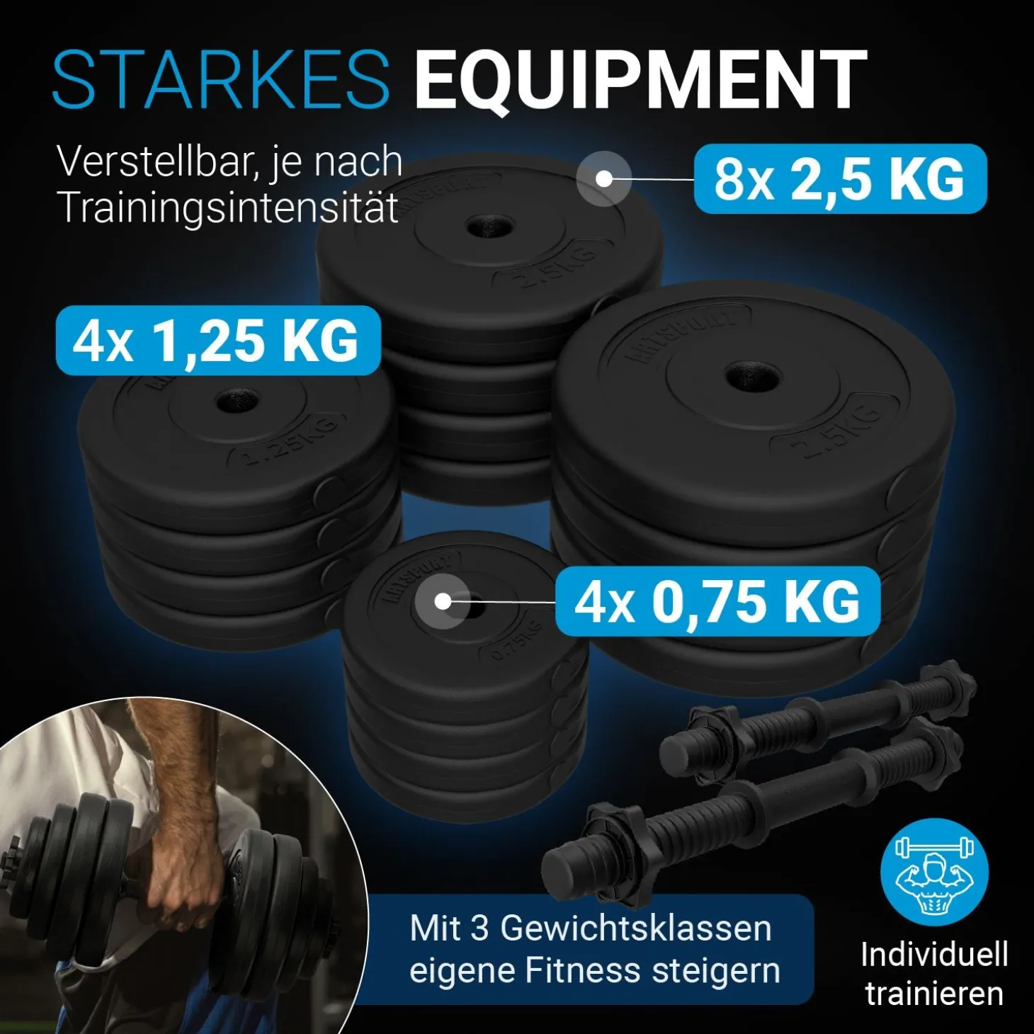 Hantelset 30 kg