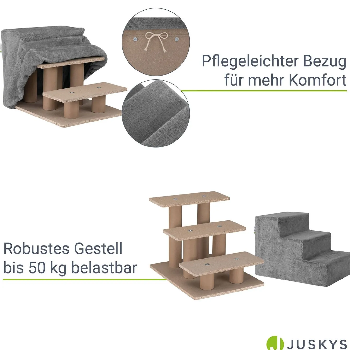 Haustiertreppe Timmy mit 3 Stufen