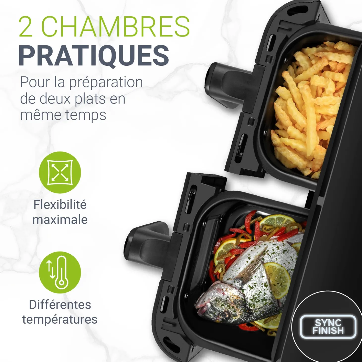 Heißluftfritteuse 9 L