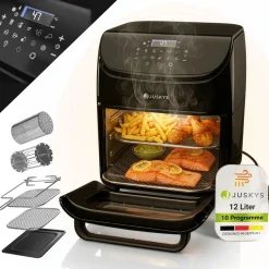 Heißluftfritteuse 12L mit 10 Programmen