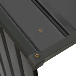Holzunterstand Metall Enno