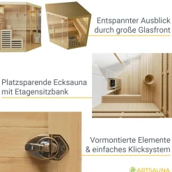 Indoor Sauna Espoo 200 Premium