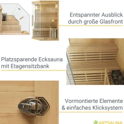 Indoor Sauna Espoo 150 Premium