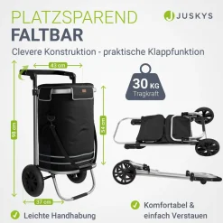 3in1 Einkaufstrolley - 56 L Kapazität
