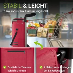 3in1 Einkaufstrolley - 56 L Kapazität