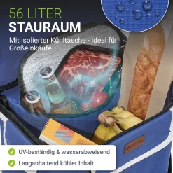 3in1 Einkaufstrolley - 56 L Kapazität